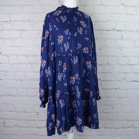 NWT FREE PEOPLE Linen Blend Petit Fours Dress… - Picture 3 of 10